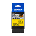 Brother FLe-6511 - Cassette à ruban pour étiqueteuse originale - 72 étiquettes drapeaux pré-découpées - Noir sur Jaune, 2