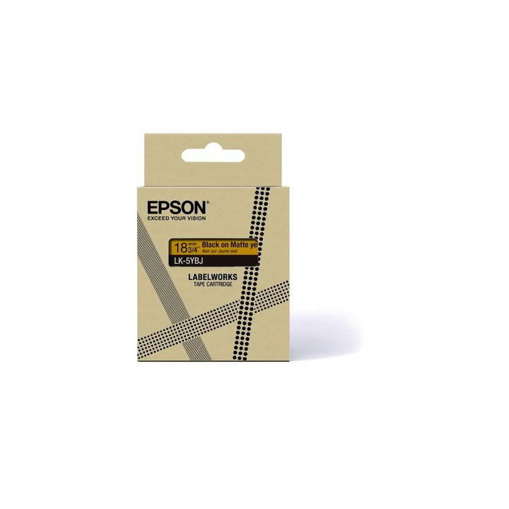 Epson C53S672075 ruban d'étiquette Noir sur jaune