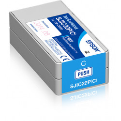Epson SJIC22P(C): Ink cartridge for ColorWorks C3500 (Cyan)