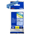 Brother TZe-551 - Cassette à ruban pour étiqueteuse originale – Noir sur bleu, 24 mm de large