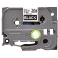 Brother TZe-355 - Cassette à ruban pour étiqueteuse originale – Blanc sur noir, 24 mm de large