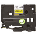 Brother TZe-FX651 - Ruban flexible pour étiqueteuse original – Noir sur jaune, 24 mm de large