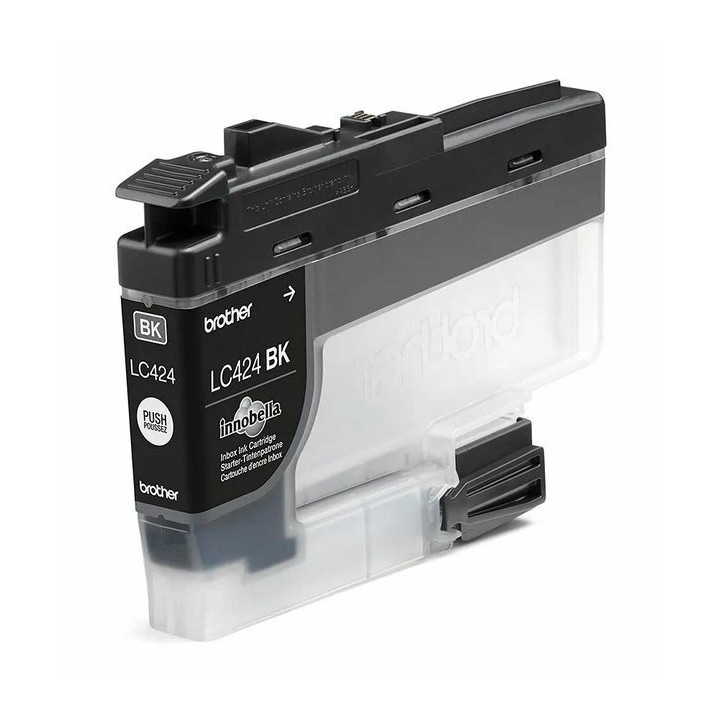 Brother LC424BK - Cartouche d'encre transparente - Noir
