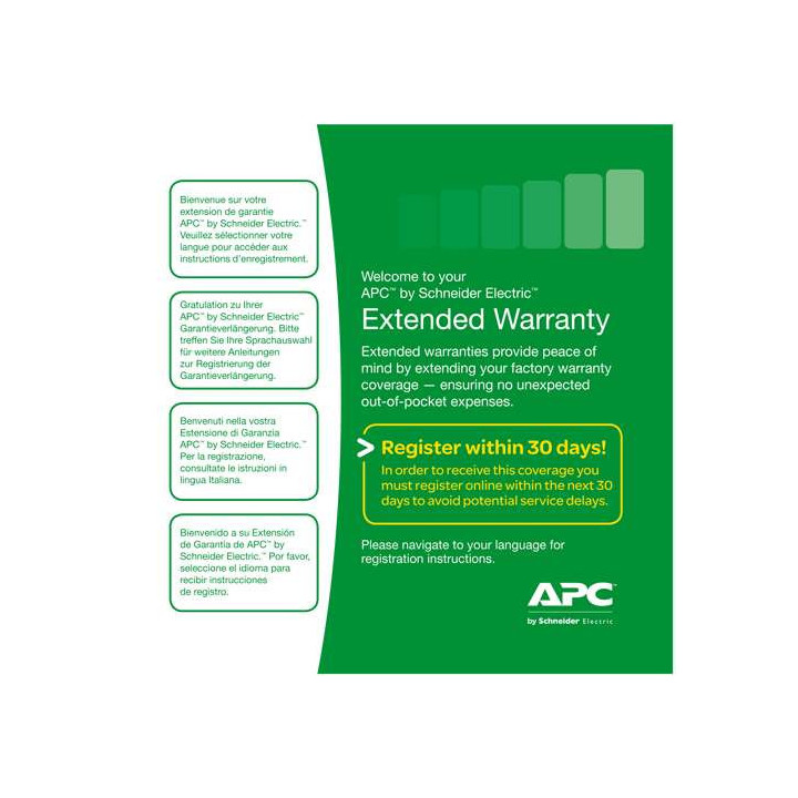 APC WBEXTWAR1YR-AC-01 extension de garantie et support