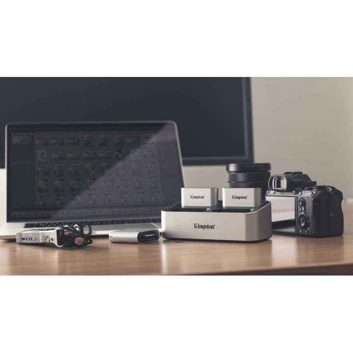 Kingston Technology Lecteur de cartes SDHC/SDXC UHS-II USB3.2 Gen1 Workflow à double logement