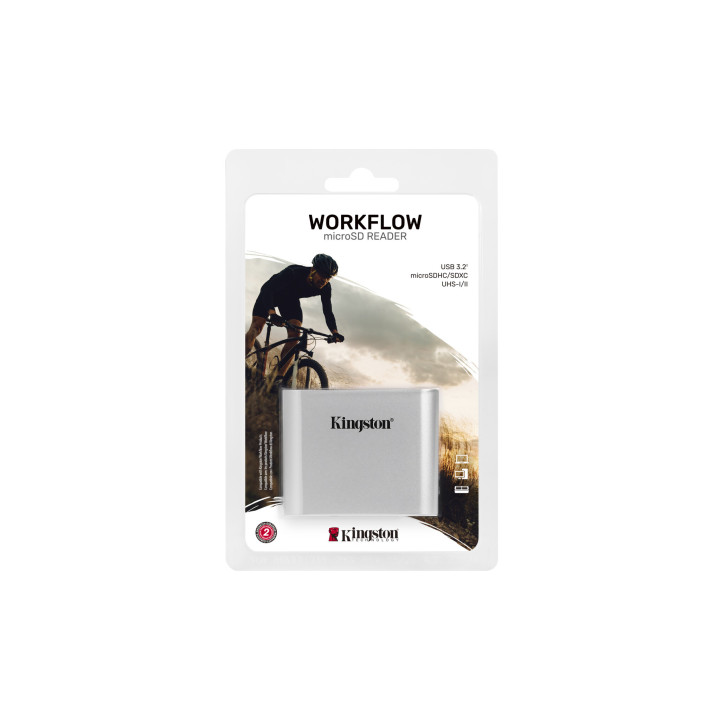 Kingston Technology Lecteur de cartes microSDHC/SDXC UHS-II USB3.2 Gen1 Workflow à double logement
