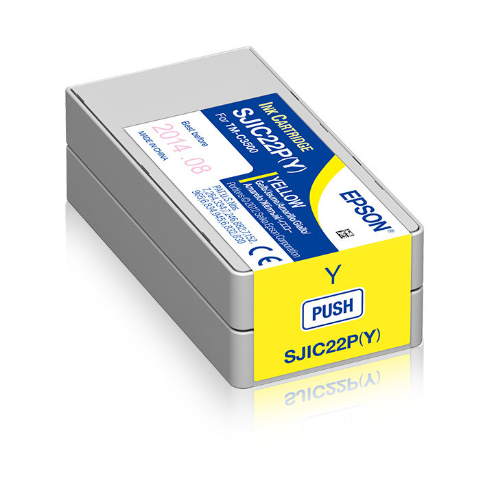 Epson SJIC22P(Y): Ink cartridge for ColorWorks C3500 (yellow)