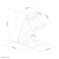 Neomounts DS10-150SL1 Support pour téléphone jusqu'à 4.7" - pliable - universel