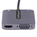 StarTech.com Adaptateur USB C vers HDMI VGA avec Sortie Audio 3,5 - Adaptateur Multiport USB C - Adaptateur USB Type-C, 4K 60Hz