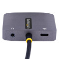 StarTech.com Adaptateur USB C vers HDMI VGA avec Sortie Audio 3,5 - Adaptateur Multiport USB C - Adaptateur USB Type-C, 4K 60Hz