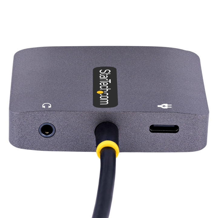 StarTech.com Adaptateur USB C vers HDMI VGA avec Sortie Audio 3,5 - Adaptateur Multiport USB C - Adaptateur USB Type-C, 4K 60Hz