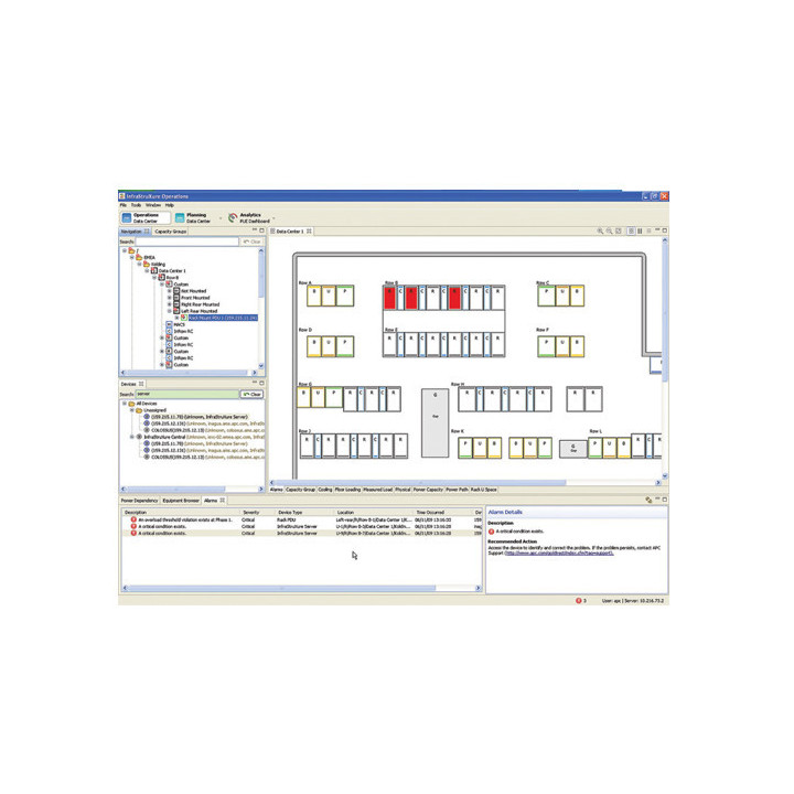 APC InfraStruXure Operations 10 Rack License Gestion du système