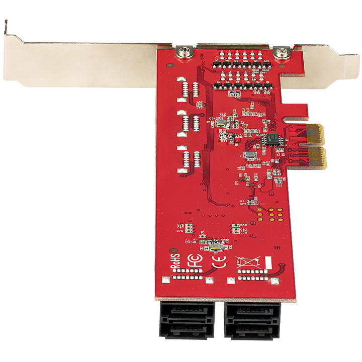 StarTech.com Carte PCI Express SATA 10 ports - Carte Contrôleur PCIe SATA - 6Gbps - ASM1166 Non-Raid - Convertisseur PCI Expre