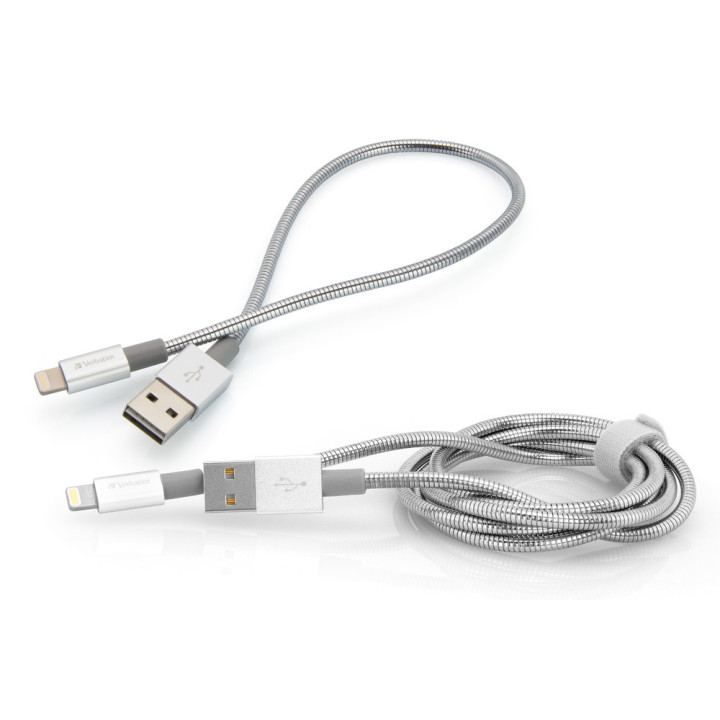 Verbatim 48873 câble Lightning 1 m Acier inoxydable