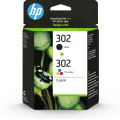 HP Pack de 2 cartouches d'encre noire/3 couleurs authentiques 302