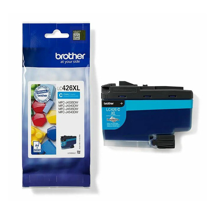 Brother LC426XLC - Cartouche d'encre XL transparente et durable - cyan
