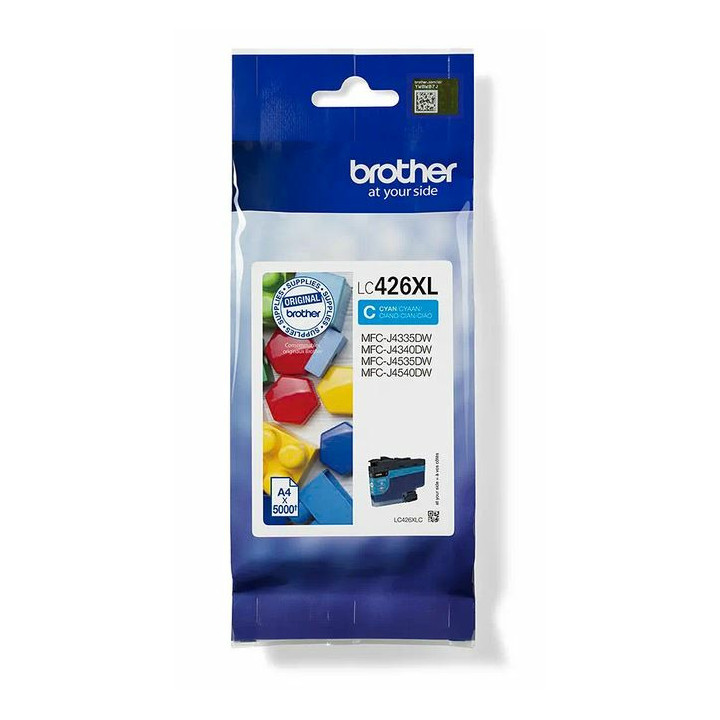 Brother LC426XLC - Cartouche d'encre XL transparente et durable - cyan