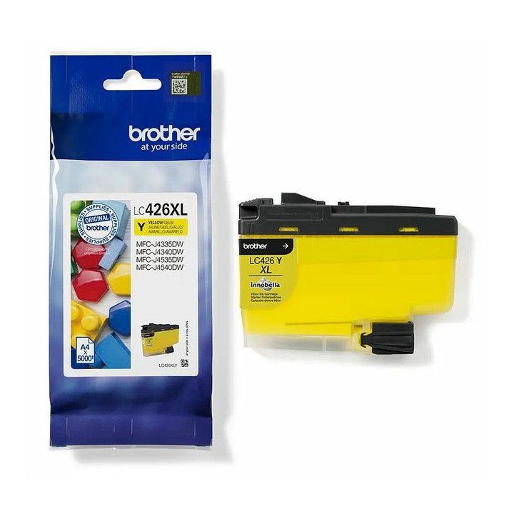 Brother LC426XLY - Cartouche d'encre XL transparente et durable - jaune