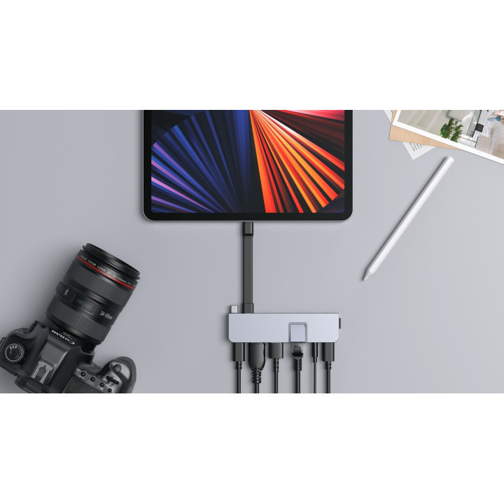 HYPER HD575-GRY-GL station d'accueil USB 3.2 Gen 1 (3.1 Gen 1) Type-C Gris