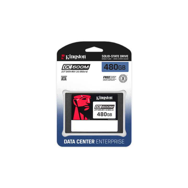 Kingston Technology SSD SATA Enterprise DC600M (usage mixte) 2,5” de 480 Go