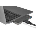 StarTech.com Adaptateur Multiport USB-C pour MacBook Pro/Air - USB Type-C vers HDMI 4K, Alimentation 100W, Slot SD/MicroSD, Hub