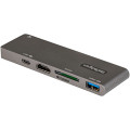 StarTech.com Adaptateur Multiport USB-C pour MacBook Pro/Air - USB Type-C vers HDMI 4K, Alimentation 100W, Slot SD/MicroSD, Hub