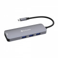 Verbatim CMH-08 USB Type-C 5000 Mbit/s Argent