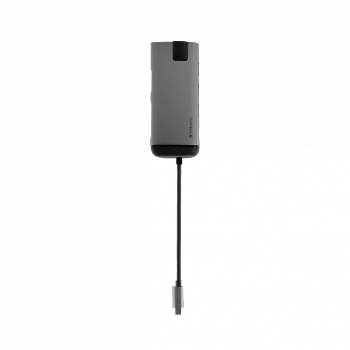 Verbatim 49142 station d'accueil USB 3.2 Gen 1 (3.1 Gen 1) Type-C Noir, Argent