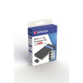 Verbatim Store'N'Go Enclosure Kit Boîtier disque dur/SSD Noir, Bleu 2.5"