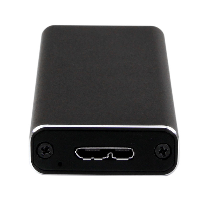 StarTech.com Boîtier Aluminium M.2 SSD vers USB 3.0 (5Gbps) avec UASP - Noir - M.2 NGFF SATA avec Clé B & Clé B+M - Boîtier