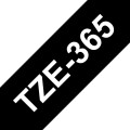 Brother TZe-365 - Cassette à ruban pour étiqueteuse originale – Blanc sur noir, 36 mm de large