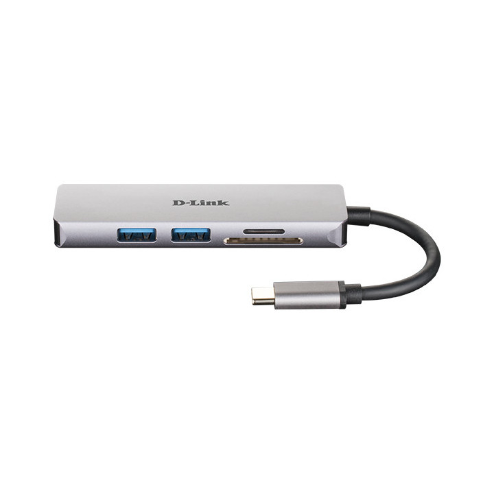 D-Link DUB-M530 station d'accueil Avec fil USB 3.2 Gen 1 (3.1 Gen 1) Type-C Aluminium