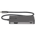 StarTech.com Adaptateur Multiport USB-C - USB Type C vers HDMI 4K, Alimentation 100W Passthrough, SD/MicroSD, Hub USB 3 Ports U