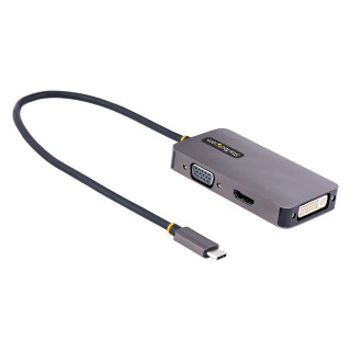 StarTech.com Adaptateur USB C vers HDMI VGA - Dock USB C Multiport Digital/AV - Adaptateur USB Type C Jusqu'à 4K60Hz - Station