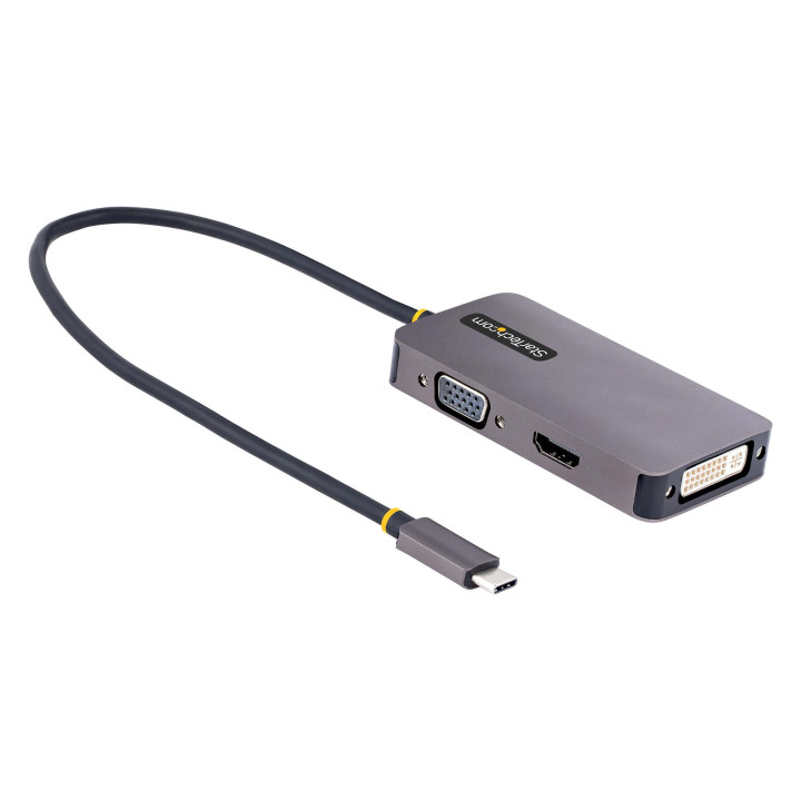 StarTech.com Adaptateur USB C vers HDMI VGA - Dock USB C Multiport Digital/AV - Adaptateur USB Type C Jusqu'à 4K60Hz - Station