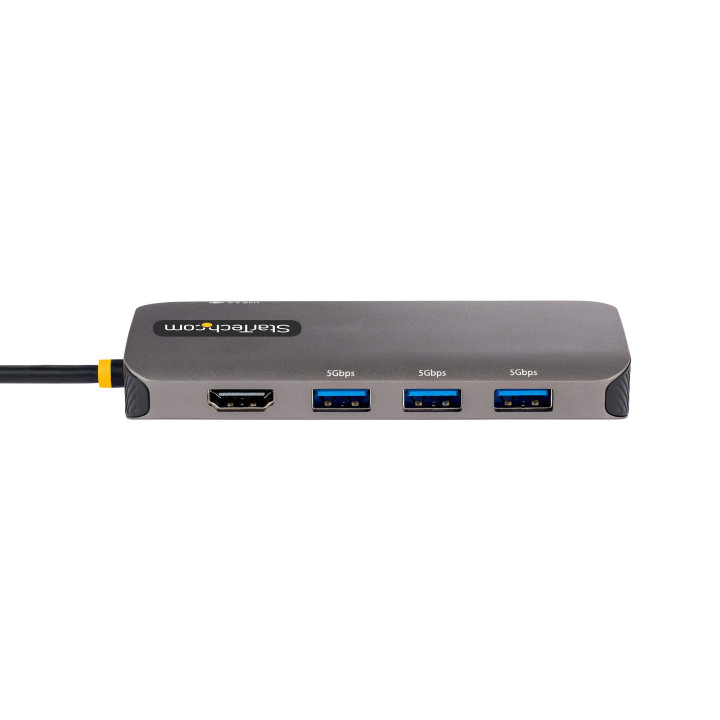 StarTech.com Adaptateur Multiport USB C - Adaptateur USB C vers HDMI 4K 60Hz - Hub USB A 3.2, 5Gbps à 3 ports - 100W Power Del