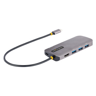 StarTech.com Adaptateur Multiport USB C - Adaptateur USB C vers HDMI 4K 60Hz - Hub USB A 3.2, 5Gbps à 3 ports - 100W Power Del