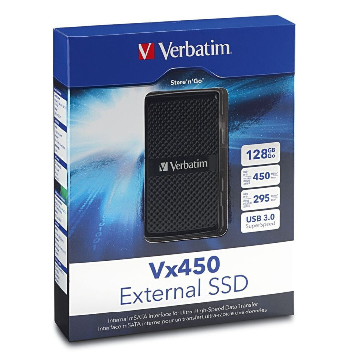 Verbatim Vx450 128 Go USB 3.2 Gen 1 (3.1 Gen 1) Noir