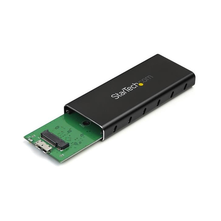 StarTech.com Boîtier USB 3.1 (10 Gb/s) pour SSD SATA M.2 NGFF avec câble USB-C - Aluminium