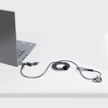 StarTech.com NANOK-LAPTOP-LOCK câble antivol Noir, Argent 2 m