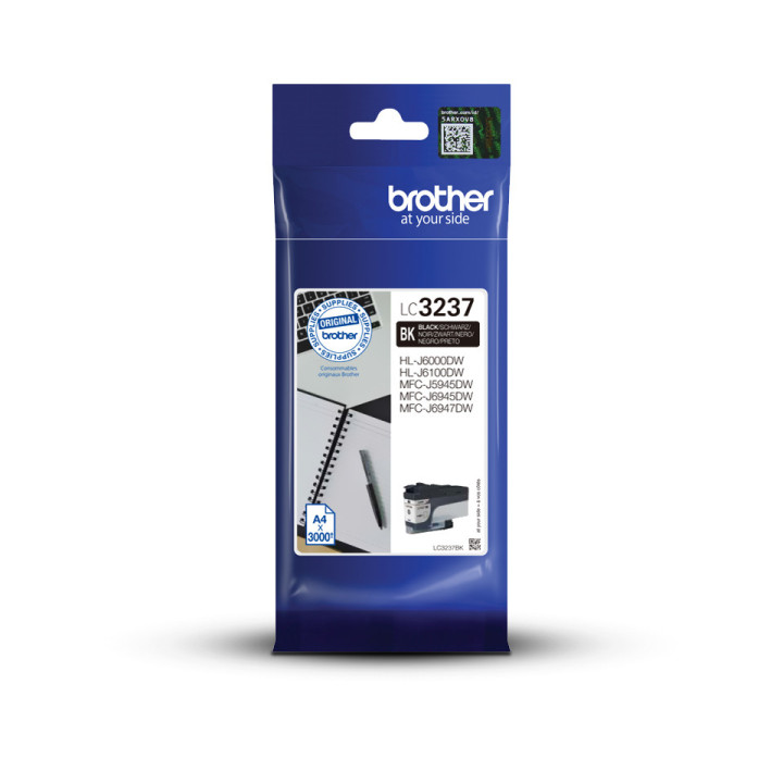 Brother LC3237BK - Cartouche d'encre originale – Noir