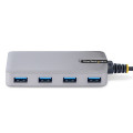 StarTech.com Hub USB 4 Ports - USB 3.0 5Gbps, Alimenté par Bus - Hub USB-A vers 4x USB-A avec entrée d'alimentation auxiliair