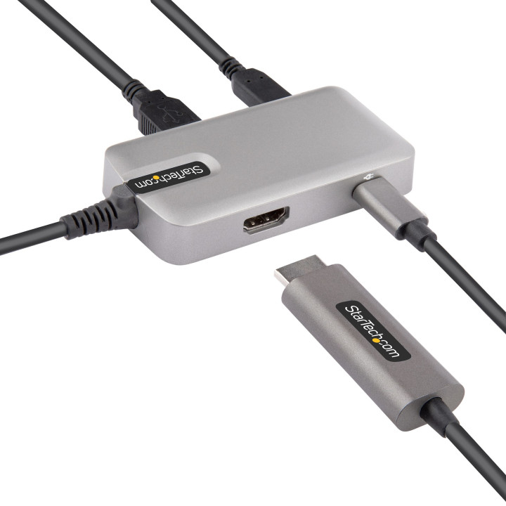 StarTech.com Adaptateur Multiport USB-C - Mini Dock USB Type-C vers 4K 60Hz HDMI 2.0 - 100W Power Delivery Pass-trough – Hub 