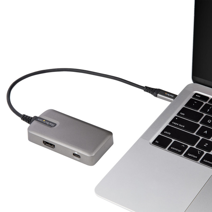 StarTech.com Adaptateur Multiport USB-C - Mini Dock USB Type-C vers 4K 60Hz HDMI 2.0 - 100W Power Delivery Pass-trough – Hub 