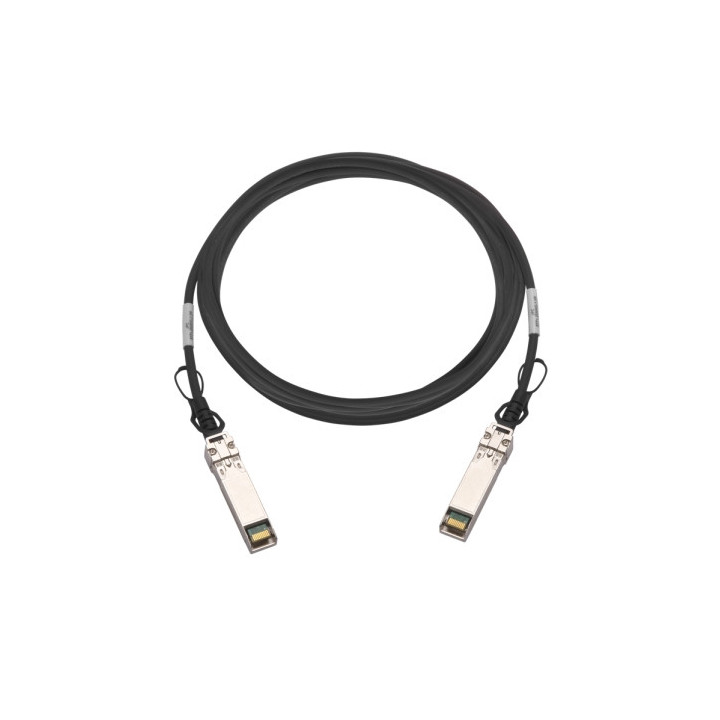 QNAP CAB-DAC15M-SFP28 câble InfiniBand et à fibres optiques 1,5 m QSFP28 Noir