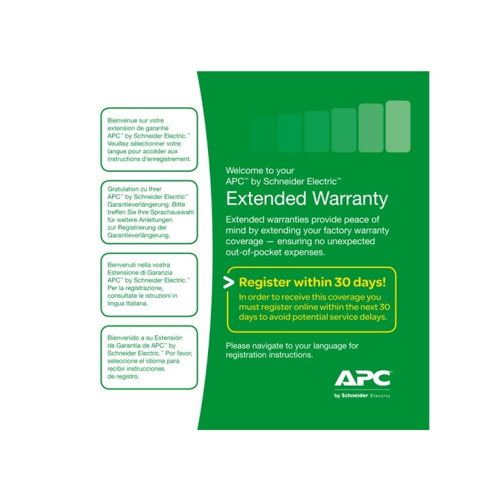 APC WBEXTWAR1YR-NB-02 extension de garantie et support