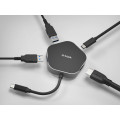 D-Link DUB-M420 station d'accueil Avec fil Thunderbolt 3 Aluminium, Noir
