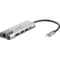 D-Link DUB-M520 station d'accueil Avec fil Thunderbolt 3 Aluminium