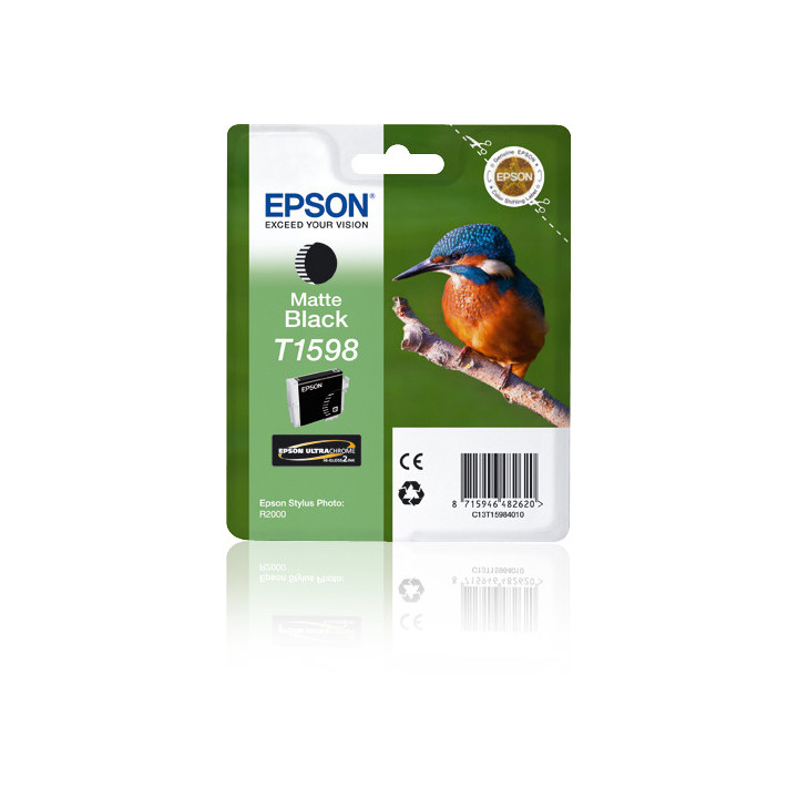 Epson Cartouche "Martin-pêcheur" - Encre UltraChrome Hi-Gloss2 Noir Mat