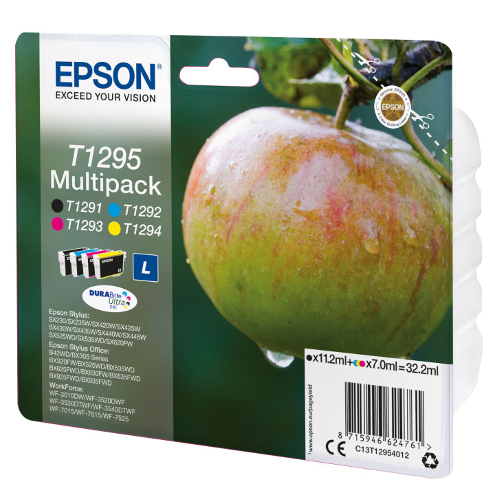 Epson Apple Encre DURABrite Ultra multipack 4 couleurs Pomme T1295